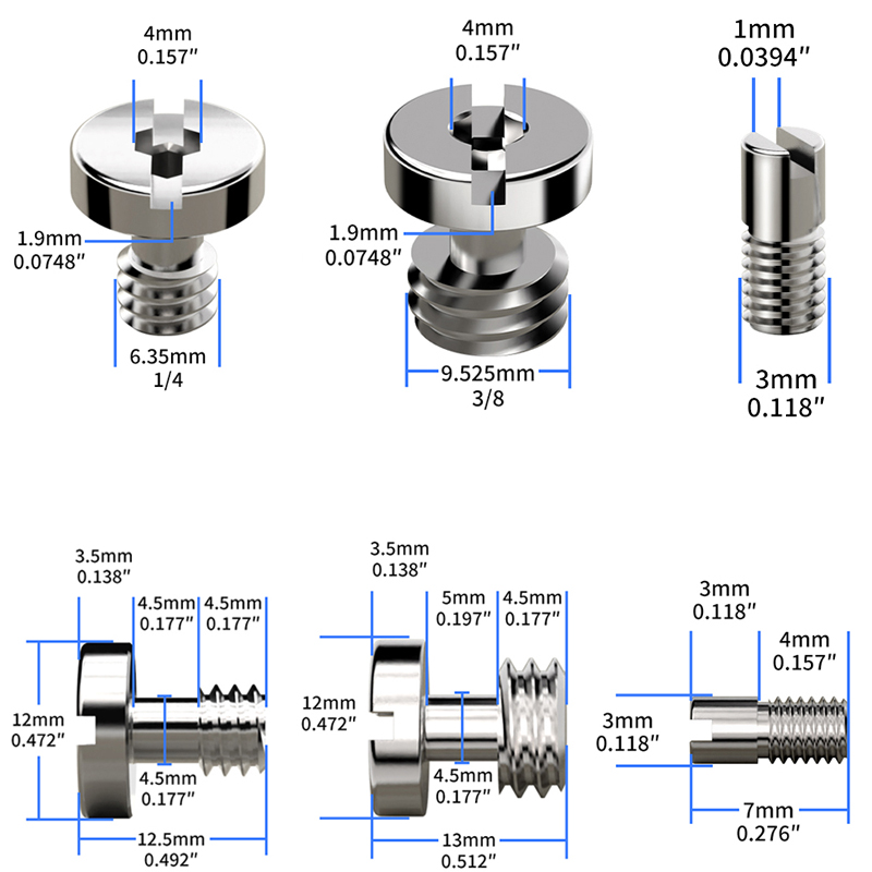 Cam Lock Nut - برغي كاميرا DSLR 1/4 