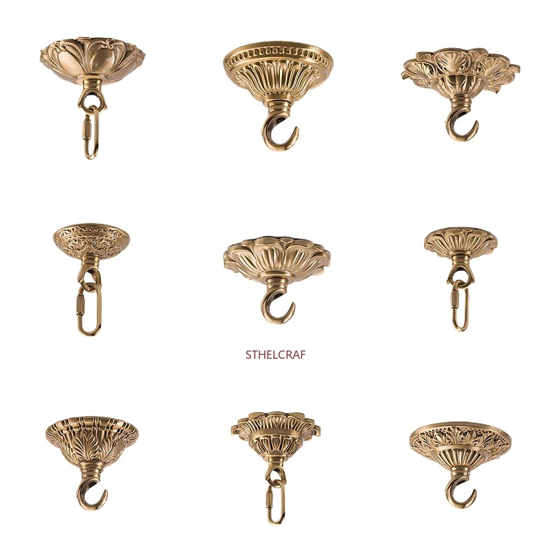 Furniture Hardware Decorative - خطاف نحاسي عالي الجودة لتعليق المراوح