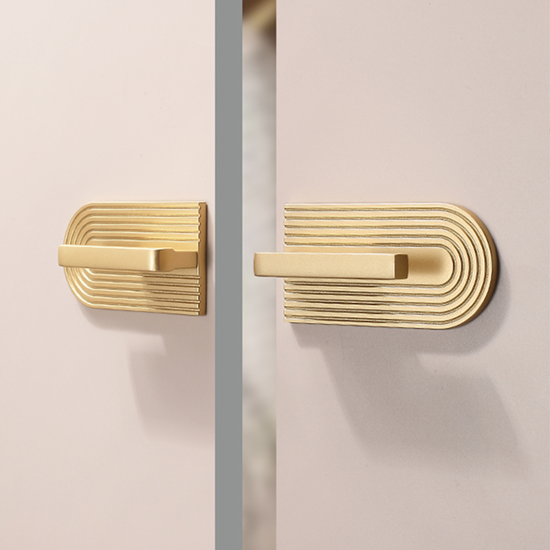 Furniture Hardware High End - الذهب مقابض باب الخزانة الحديثة بسيطة