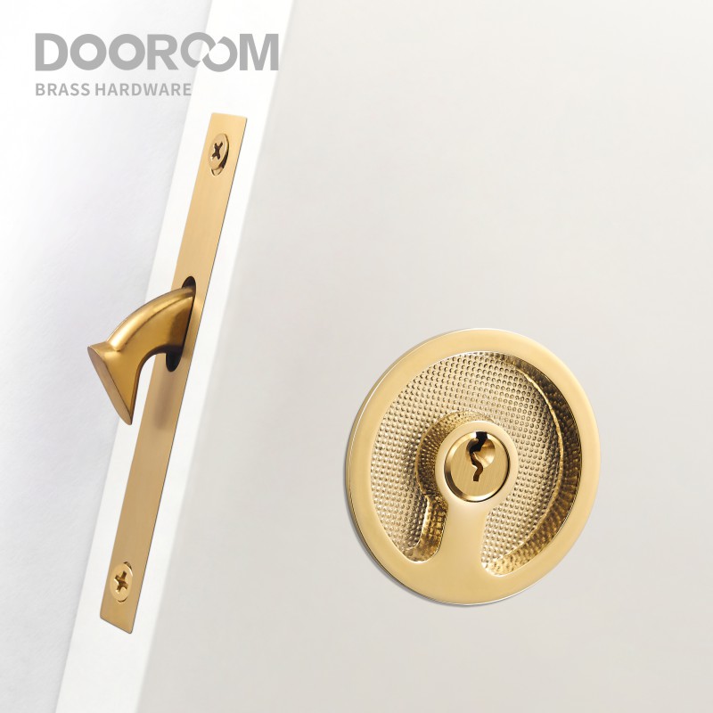 Furniture Hardware Decorative - Door oom النحاس مقبض الباب الجرار