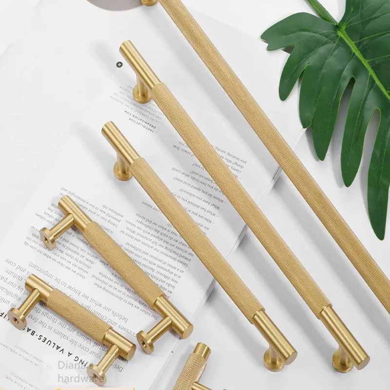 Furniture Hardware High End - مقبض نحاسي مخرش حديث وبسيط ،