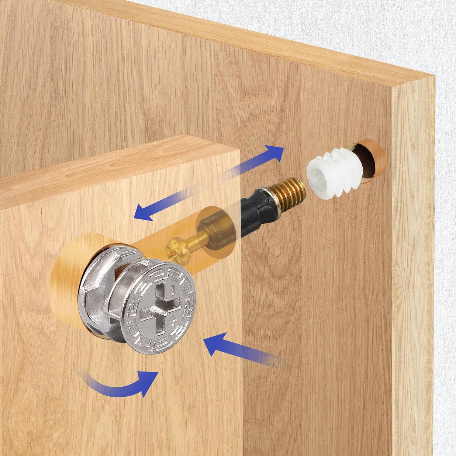 مثبتات أثاث 3 في 1: براغي توصي - مراجعة Cam Lock Nut وسعره