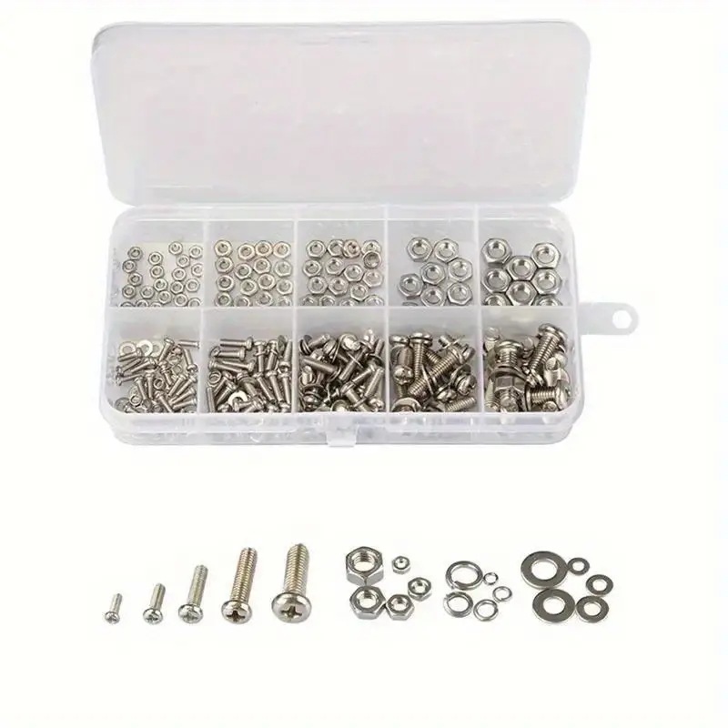 320 قطعة مجموعة صواميل ومسامير - مراجعة Furniture Hardware Nut وسعره