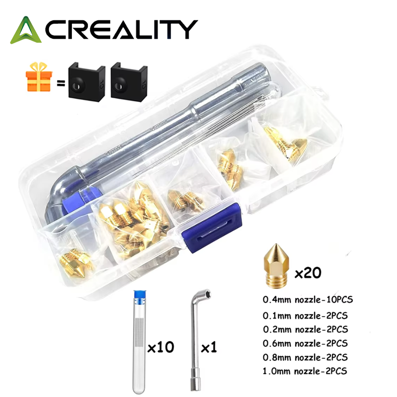 كرياليتي 20 قطعة MK8 فوهة نحاس - مراجعة Creality Printer Ender 3 وسعره