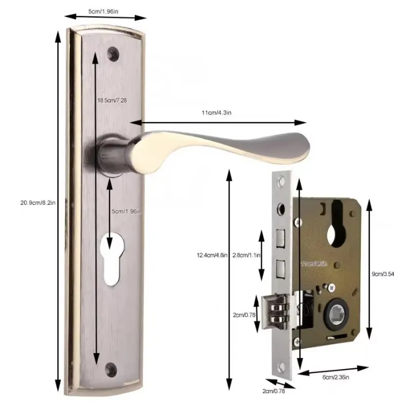 قفل مقبض باب صامت للمنزل ، مفت - مراجعة Furniture Hardware Decorative وسعره