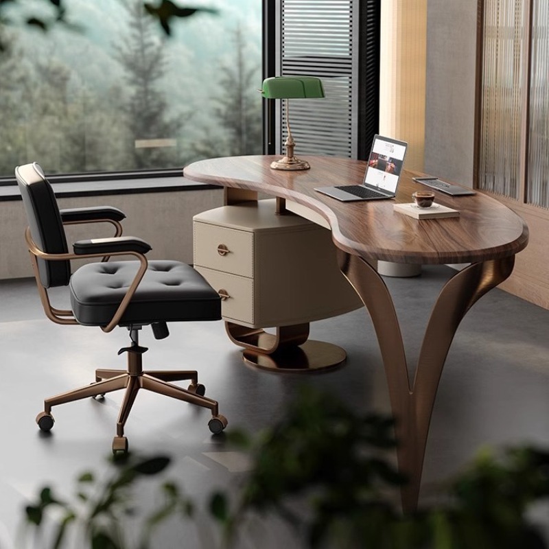 مكتب خشب الجوز الصلب الفاخر ال - مراجعة Furniture Hardware High End وسعره