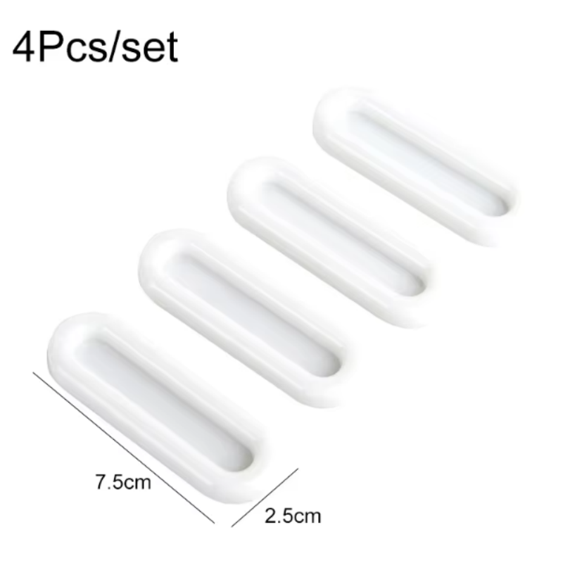 4 قطع مقابض أبواب بيضاوية ذاتي - مراجعة Furniture Hardware Nut وسعره