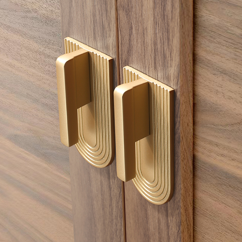 الذهب مقابض باب الخزانة الحديث - مراجعة Furniture Hardware High End وسعره