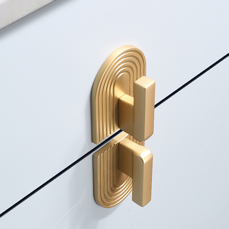 الذهب مقابض باب الخزانة الحديث - مراجعة Furniture Hardware High End وسعره