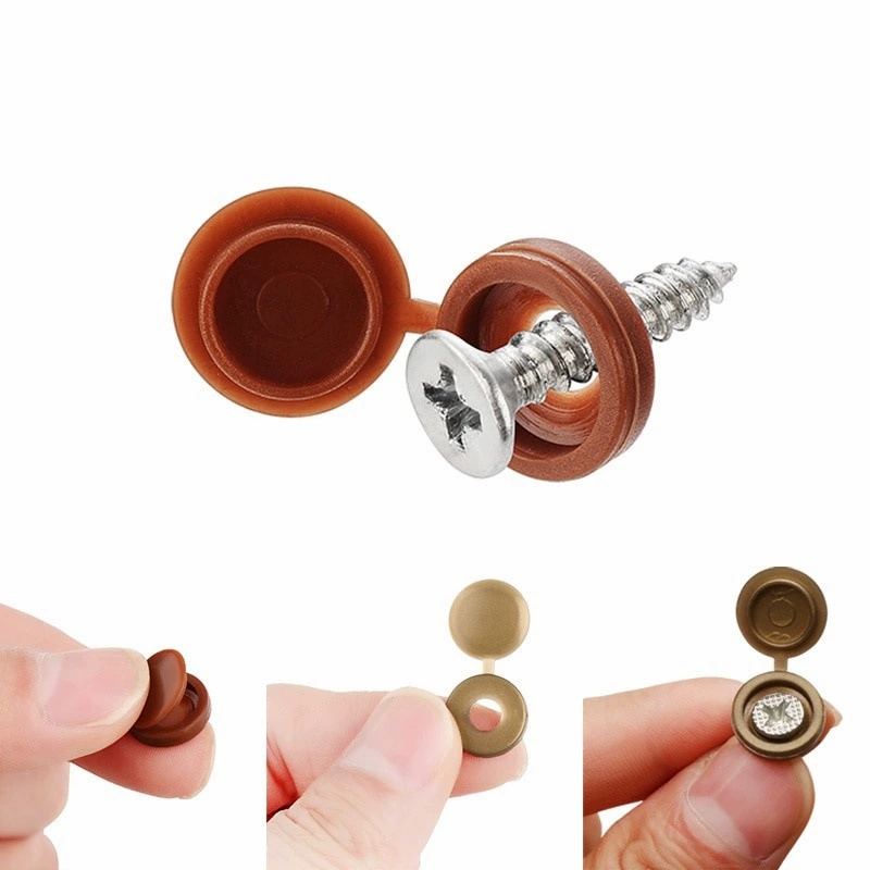 100 قطعة المسمار البلاستيي غطا - مراجعة Furniture Hardware Nut وسعره
