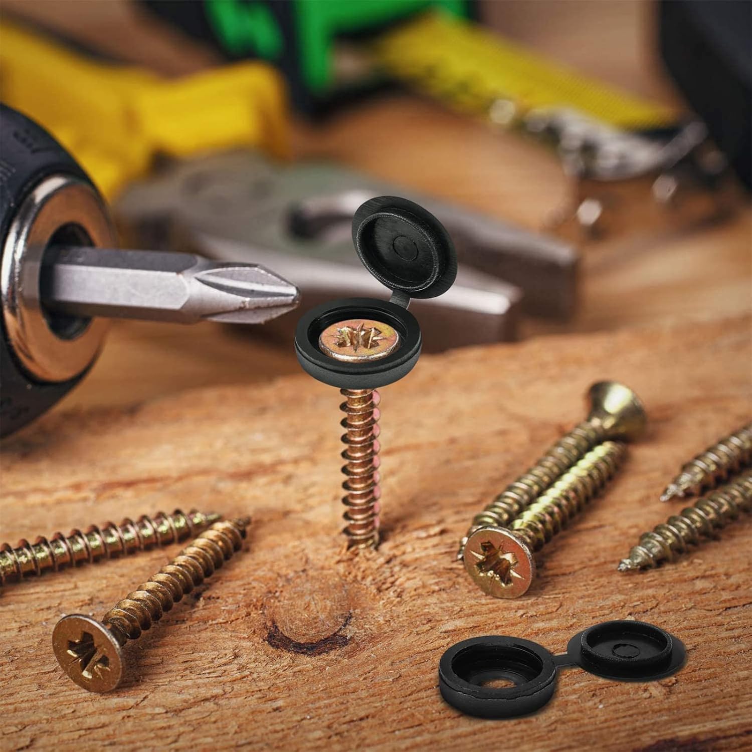 100 قطعة المسمار البلاستيي غطا - مراجعة Furniture Hardware Nut وسعره