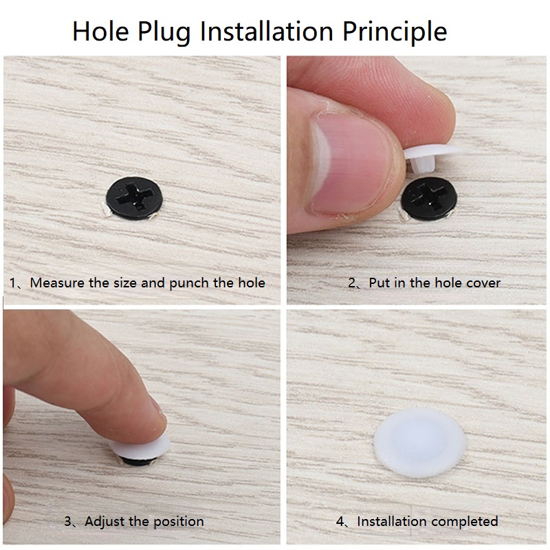 100/500/1000 قطعة غطاء بلاستيك - مراجعة Furniture Hardware Nut وسعره