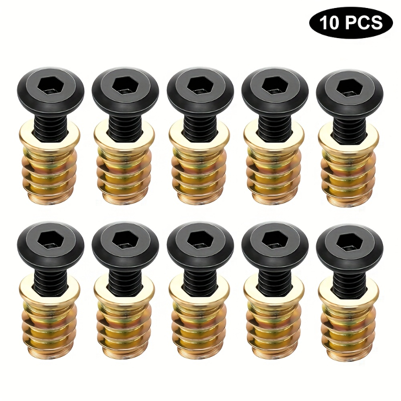 10 قطعة الجوز الخيوط إدراج مجم - مراجعة Furniture Hardware Nut وسعره