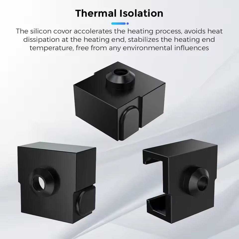 غطاء سيليكون مقاوم للحرارة من  - مراجعة Creality Printer Ender 3 وسعره