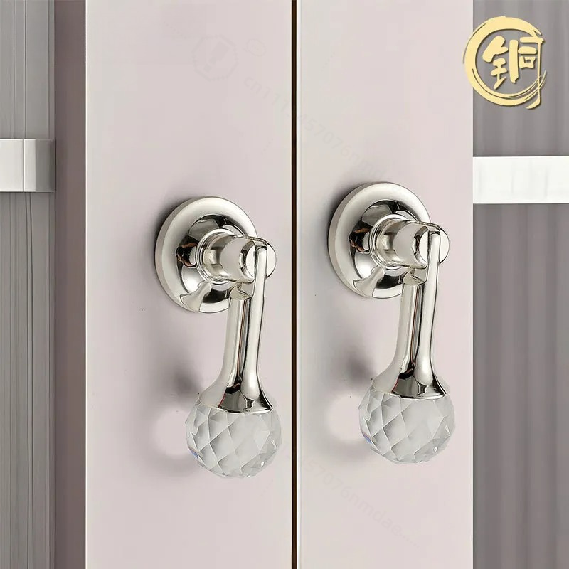 مقبض باب خزانة كريستالي فاخر ع - مراجعة Furniture Hardware High End وسعره